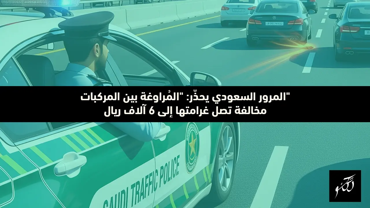 المرور السعودي يحذّر: "المُراوغة بين المركبات" مخالفة تصل غرامتها إلى 6 آلاف ريال