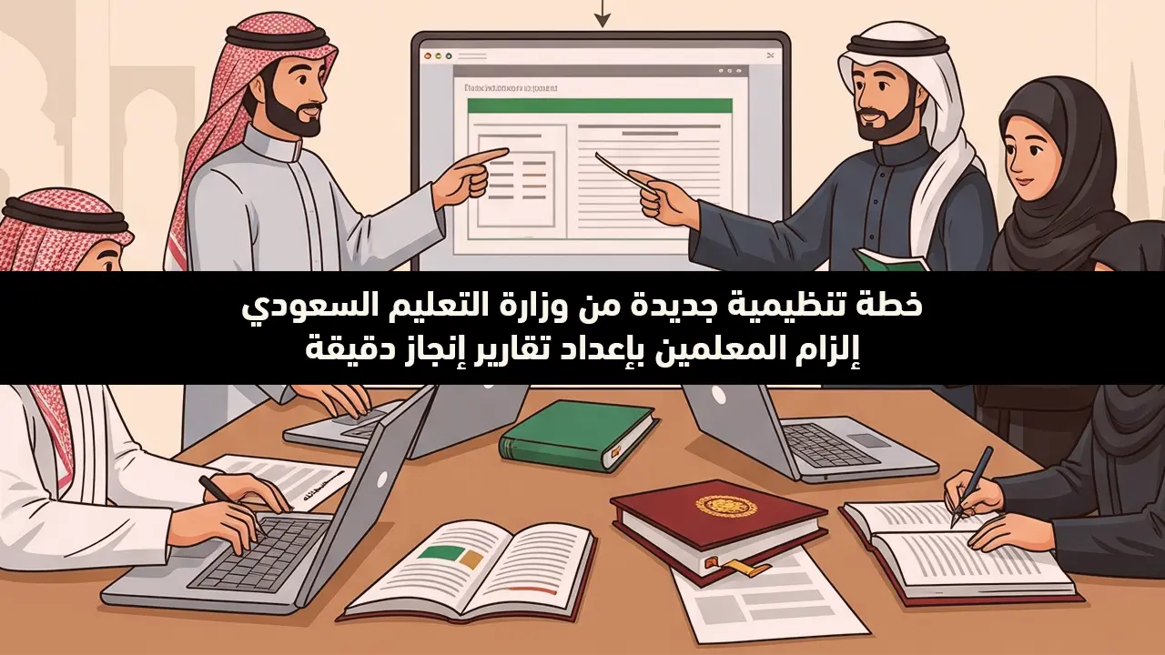 خطة تنظيمية جديدة من وزارة التعليم السعودي: إلزام المعلمين بإعداد تقارير إنجاز دقيقة